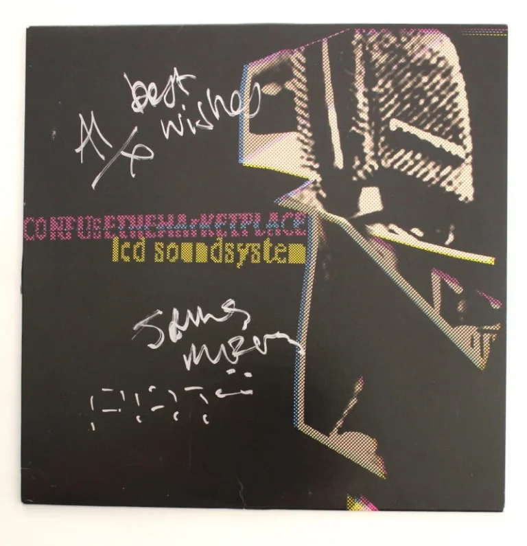 LCD SOUNDSYSTEM SIGNED AUTOGRAPH ALBUM VINYL RECORD CONFUSE THE MARKETPLACE JSA