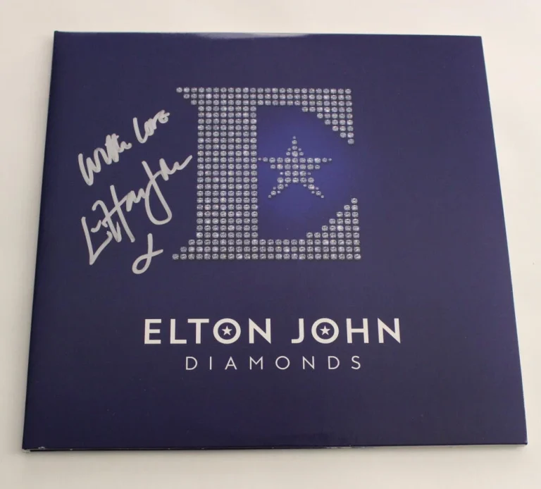 SIR ELTON JOHN SIGNED AUTOGRAPH ALBUM VINYL RECORD - LEGEND! DIAMONDS JSA COA