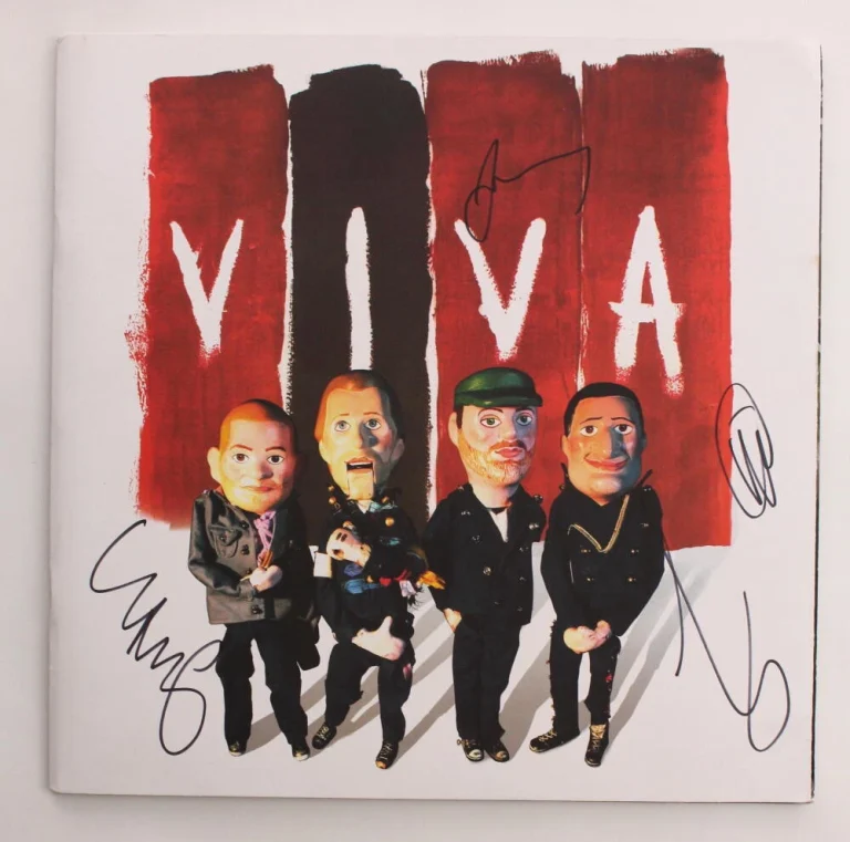COLDPLAY FULL BAND X4 SIGNED AUTOGRAPH TOUR PROGRAM BOOK CHRIS MARTIN +3 JSA COA