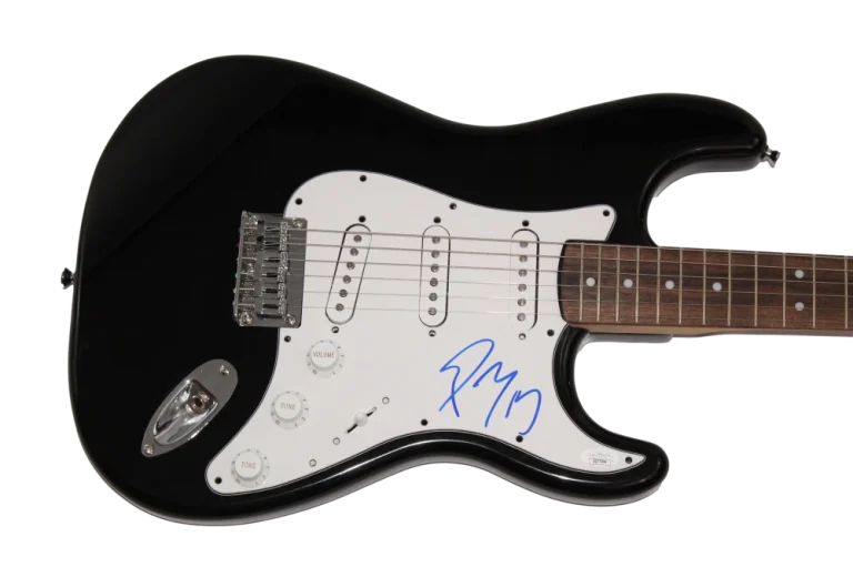 POST MALONE SIGNED AUTOGRAPH BLK FENDER ELECTRIC GUITAR GLOBAL SUPERSTAR JSA COA