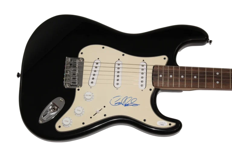 GARY CLARK JR SIGNED AUTOGRAPH FULL SIZE BLK FENDER ELECTRIC GUITAR RARE JSA COA