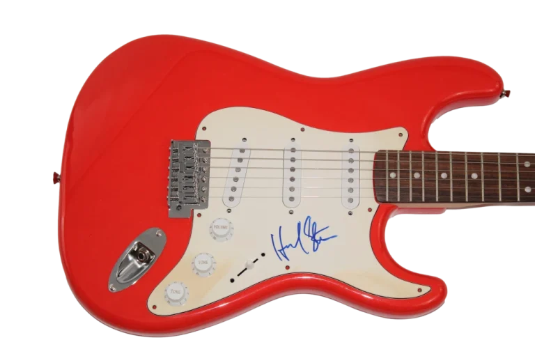 HOWARD STERN SIGNED AUTOGRAPH RED FENDER ELECTRIC GUITAR PRIVATE PARTS JSA COA