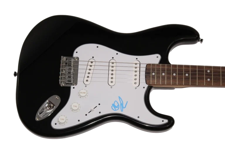 ALEX LIFESON SIGNED AUTOGRAPH FULL SIZE FENDER ELECTRIC GUITAR RUSH W/ JSA COA