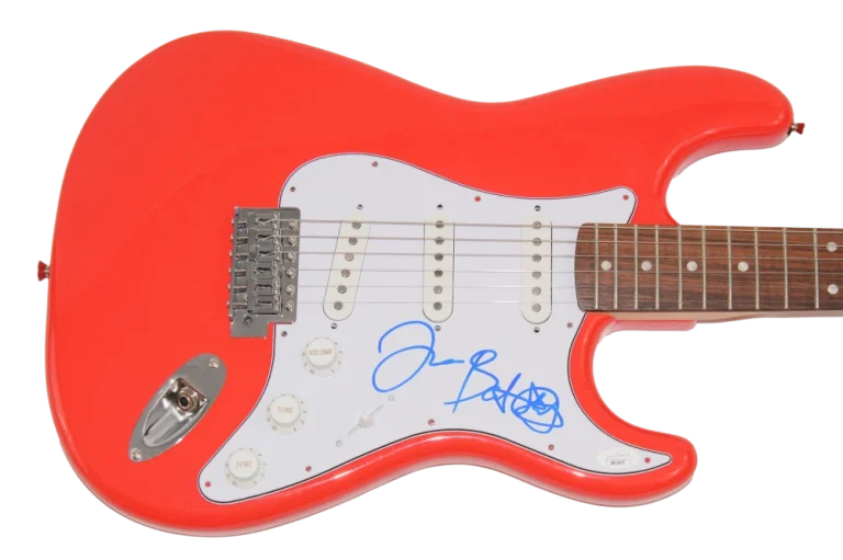 JON BATISTE SIGNED AUTOGRAPH RED FENDER ELECTRIC GUITAR WE ARE GRAMMY WINNER JSA