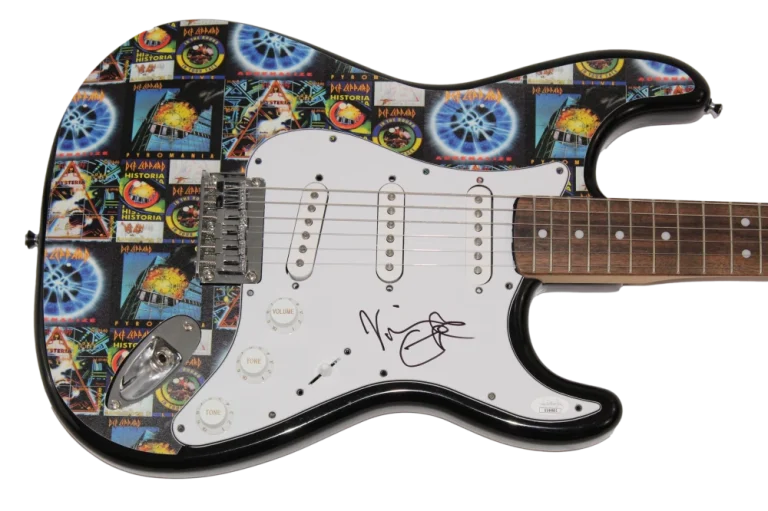 VIVIAN CAMPBELL SIGNED AUTOGRAPH CUSTOM 1/1 FENDER GUITAR DEF LEPPARD JSA COA