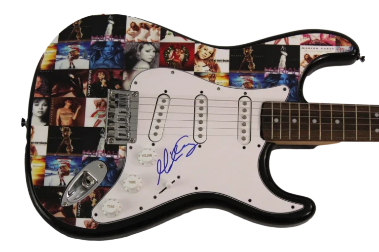 MARIAH CAREY SIGNED AUTOGRAPH FULL SIZE CUSTOM FENDER ELECTRIC GUITAR - JSA COA