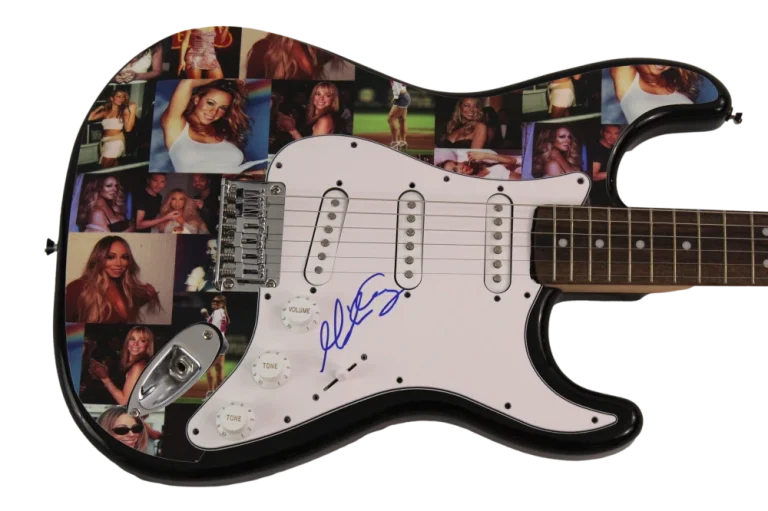 MARIAH CAREY SIGNED AUTOGRAPH CUSTOM FENDER ELECTRIC GUITAR 1/1 SEXY SINGER JSA