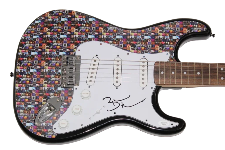 BRANDON FLOWERS SIGNED AUTOGRAPH CUSTOM FENDER ELECTRIC GUITAR THE KILLERS JSA