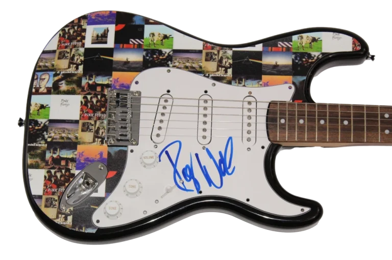 ROGER WATERS SIGNED AUTOGRAPH CUSTOM 1/1 FENDER GUITAR - PINK FLOYD THE WALL JSA