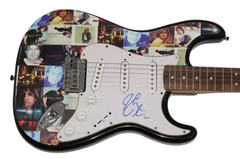 KEITH URBAN SIGNED AUTOGRAPH CUSTOM FENDER ELECTRIC GUITAR - COUNTRY W/ JSA