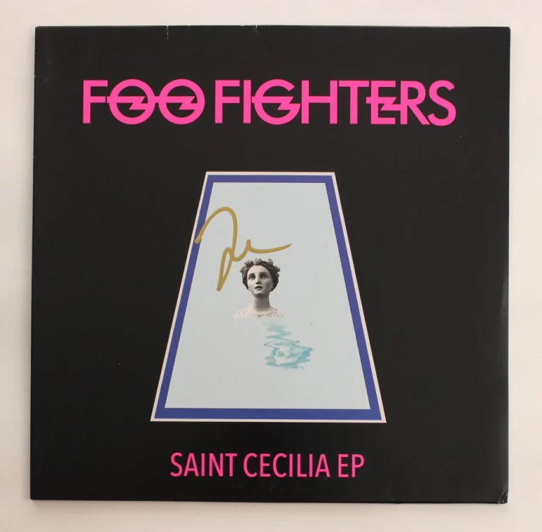 TAYLOR HAWKINS SIGNED AUTOGRAPH ALBUM RECORD FOO FIGHTERS SAINT CECILIA JSA COA