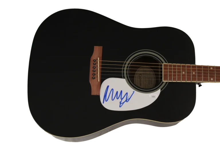 MARCUS MUMFORD SIGNED AUTOGRAPH GIBSON EPIPHONE ACOUSTIC GUITAR & SONS JSA COA