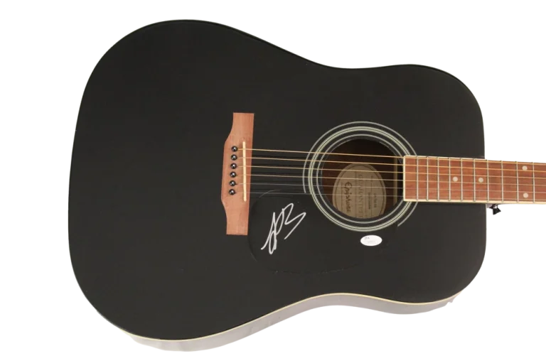 LEON BRIDGES SIGNED AUTOGRAPH GIBSON EPIPHONE ACOUSTIC GUITAR - COMING HOME JSA