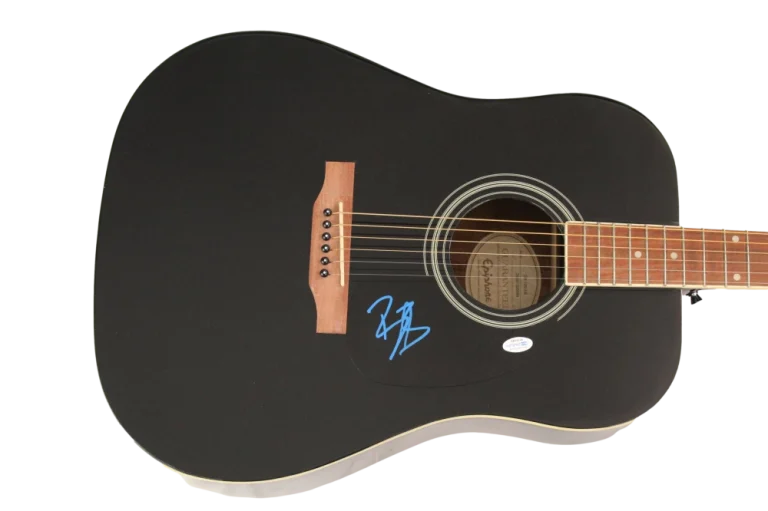 BOBBY BONES SIGNED AUTOGRAPH GIBSON EPIPHONE ACOUSTIC GUITAR RAGING IDIOTS ACOA