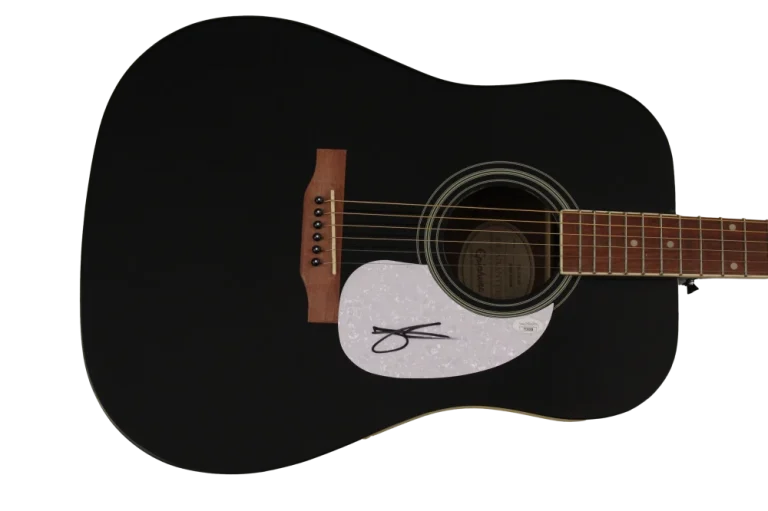 CHASE RICE SIGNED AUTOGRAPH FULL SIZE GIBSON EPIPHONE ACOUSTIC GUITAR - JSA COA