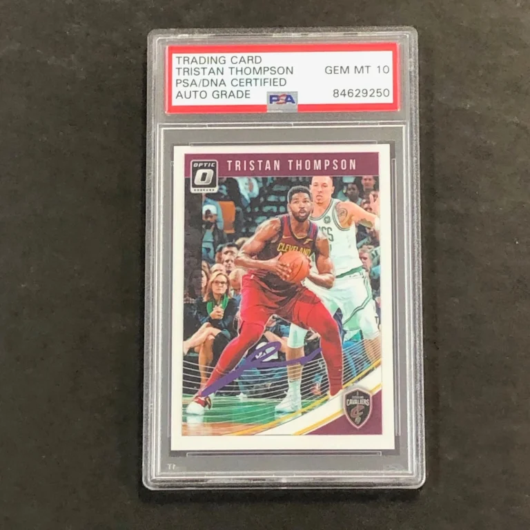 2018-19 Donruss Optic #148 TRISTAN THOMPSON Signed Card AUTO 10 PSA Slabbed Cava