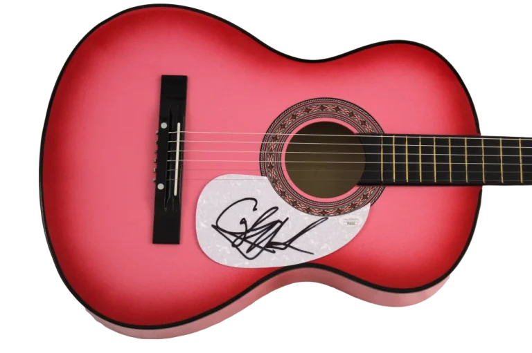 CAYLEE HAMMACK SIGNED AUTOGRAPH FULL SIZE PINK ACOUSTIC GUITAR - RARE! JSA COA