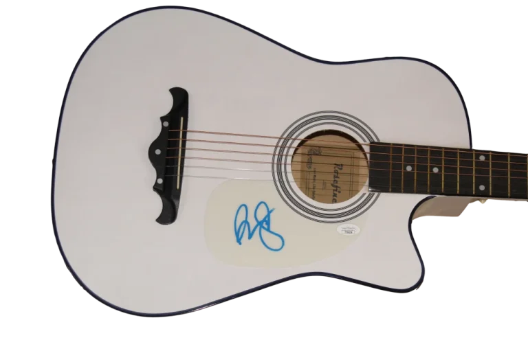 BRAD PAISLEY SIGNED AUTOGRAPH FULL SIZE ACOUSTIC GUITAR - MUD ON TIRES JSA COA