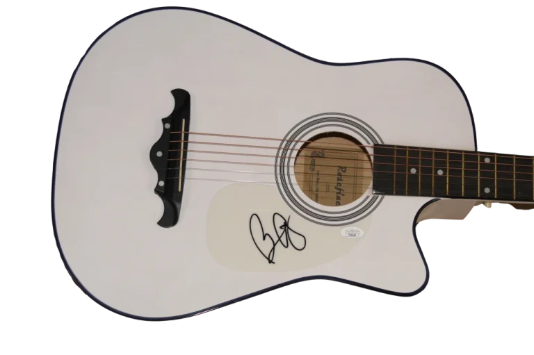 BRAD PAISLEY SIGNED AUTOGRAPH FULL SIZE ACOUSTIC GUITAR TIME WELL WASTED JSA COA
