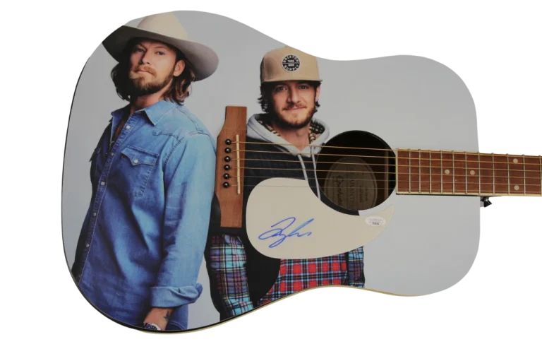 TYLER HUBBARD SIGNED AUTOGRAPH CUSTOM ACOUSTIC GUITAR - FLORIDA GEORGIA LINE JSA