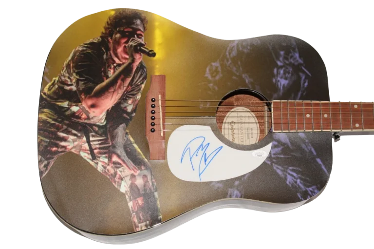 POST MALONE SIGNED AUTOGRAPH CUSTOM GIBSON EPIPHONE ACOUSTIC GUITAR 1/1 JSA COA