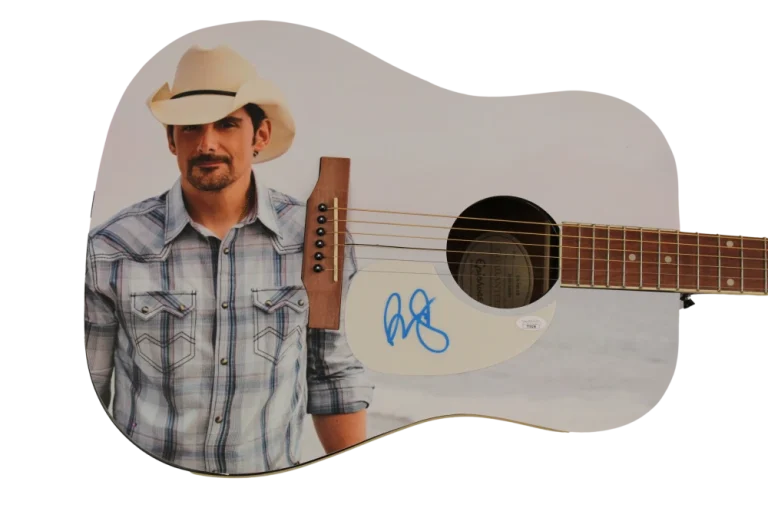 BRAD PAISLEY SIGNED AUTOGRAPH CUSTOM ONE OF A KIND GIBSON EPIPHONE GUITAR - JSA