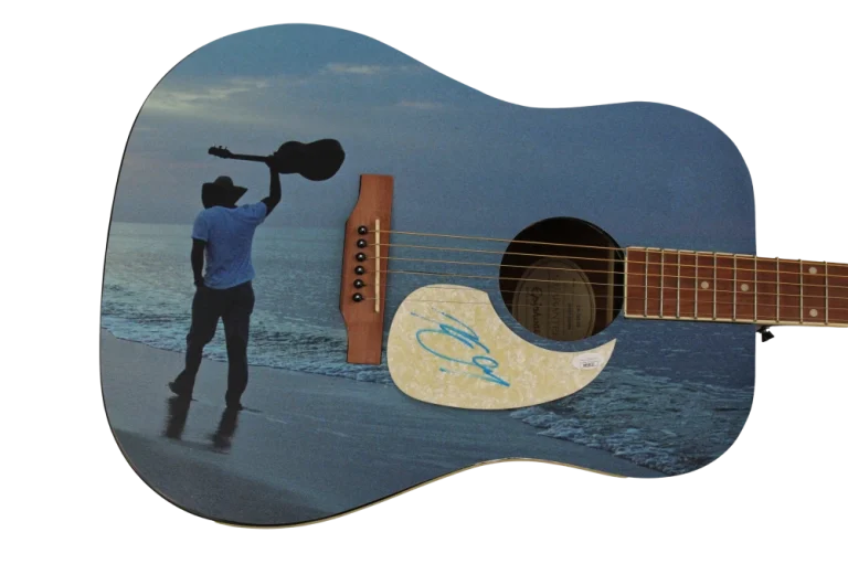 KENNY CHESNEY SIGNED AUTOGRAPH CUSTOM GIBSON EPIPHONE ACOUSTIC GUITAR 1/1 JSA
