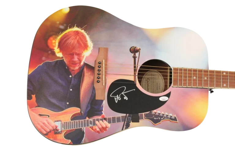 TREY ANASTASIO SIGNED AUTOGRAPH CUSTOM EPIPHONE GUITAR PHISH FULL SIG - JSA COA