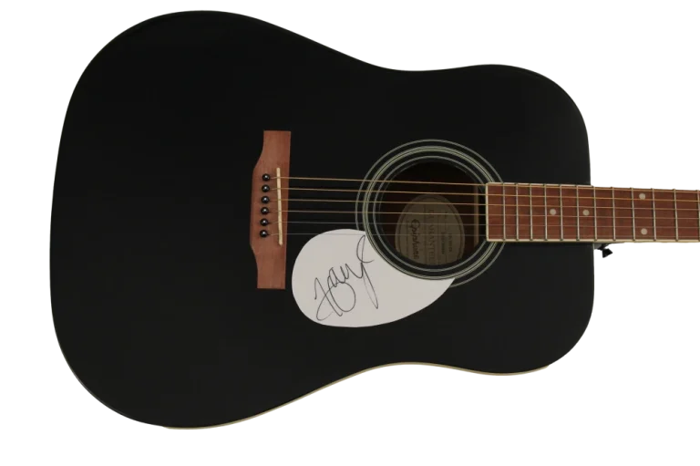 HARRY STYLES SIGNED AUTOGRAPH GIBSON EPIPHONE GUITAR ONE DIRECTION STUD JSA COA