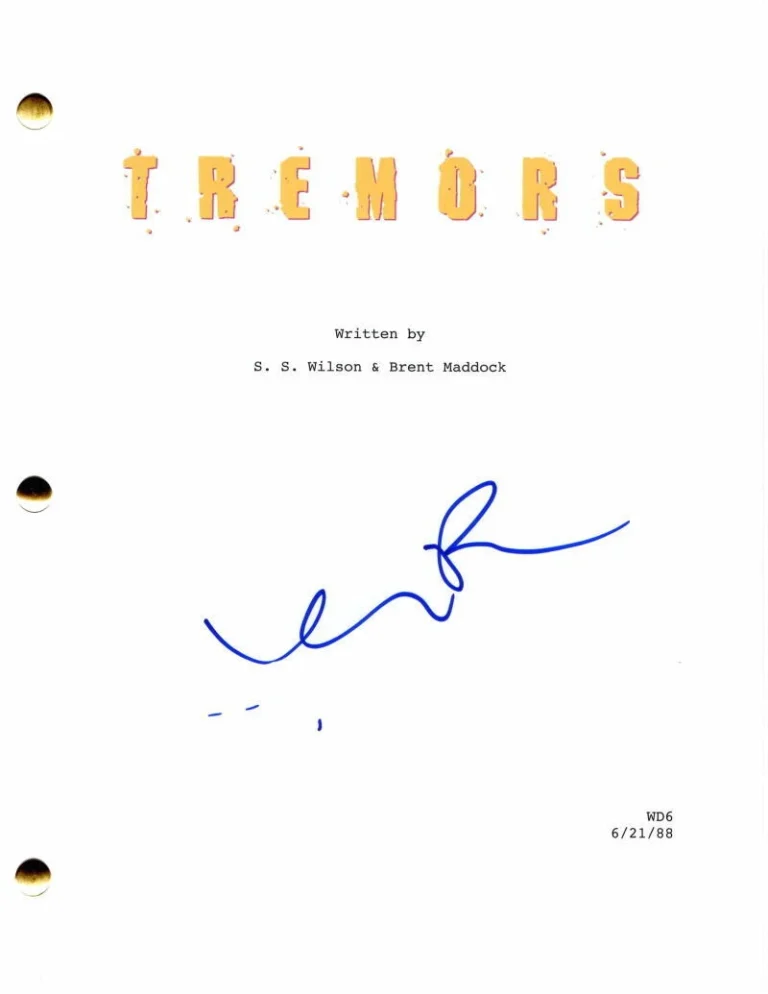 KEVIN BACON SIGNED AUTOGRAPH TREMORS FULL MOVIE SCRIPT - APOLLO 13, FLATLINERS