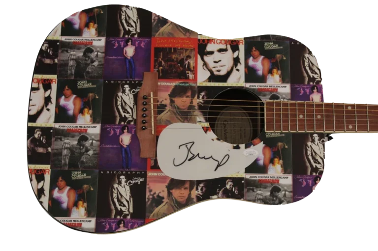 JOHN COUGAR MELLENCAMP SIGNED AUTOGRAPH CUSTOM 1/1 EPIPHONE GUITAR - JSA COA WOW