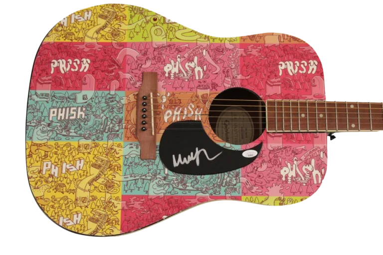 MIKE GORDON SIGNED AUTOGRAPH CUSTOM 1/1 EPIPHONE ACOUSTIC GUITAR - PHISH JSA COA