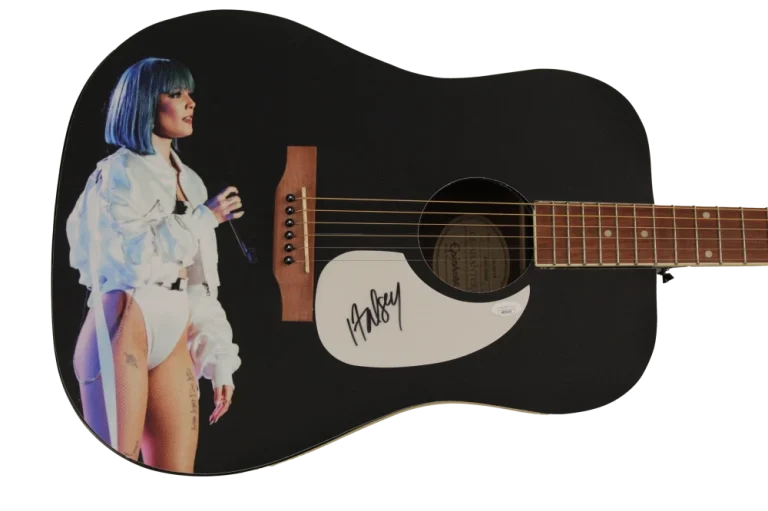 HALSEY SIGNED AUTOGRAPH CUSTOM GIBSON EPIPHONE ACOUSTIC GUITAR - JSA COA