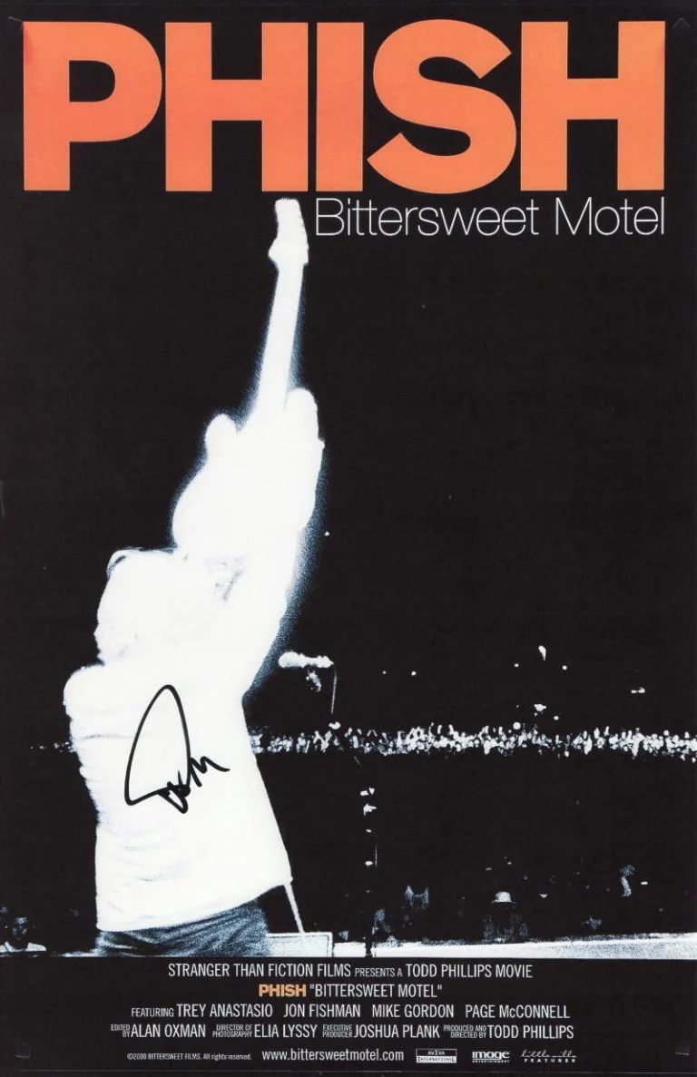 TREY ANASTASIO SIGNED AUTOGRAPH 11X17 BITTERSWEET MOTEL POSTER RARE! BECKETT COA