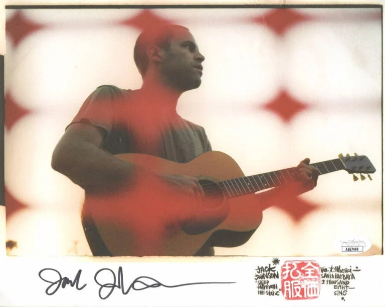 JACK JOHNSON SIGNED AUTOGRAPH 8X10 PHOTO - IN BETWEEN DREAMS STUD W/ JSA COA