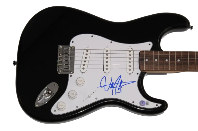 BILLY STRINGS SIGNED AUTOGRAPH FULL SIZE BLACK FENDER ELECTRIC GUITAR W/ BECKETT