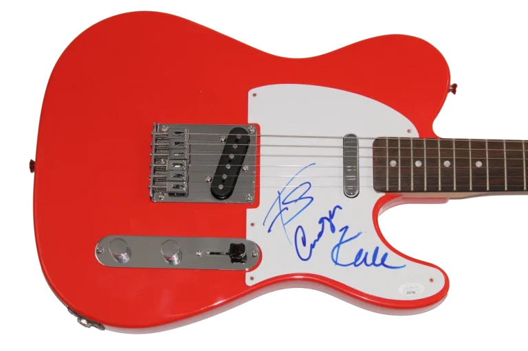 KATE PIERSON, CINDY & FRED SIGNED AUTOGRAPH ELECTRIC GUITAR - THE B52S JSA COA