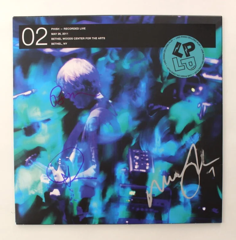 TREY ANASTASIO, MIKE, PAGE PHISH SIGNED AUTOGRAPH ALBUM VINYL RECORD w/ JSA COA