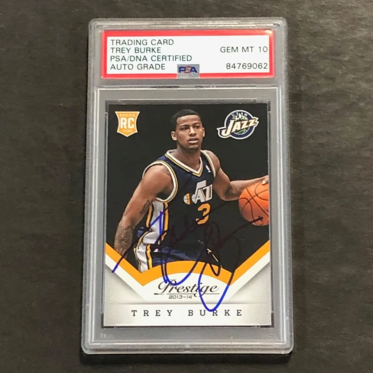 2013-14 Panini Prestige #169 Trey Burke Signed Card AUTO GRADE 10 PSA Slabbed Ja