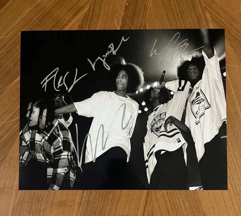 * BONE THUGS-N-HARMONY * signed 11x14 photo * FLESH, LAYZIE , KRAYZIE & WISH * 1