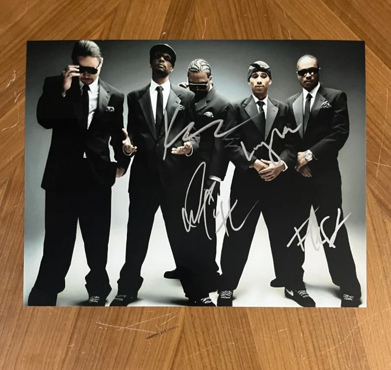 * BONE THUGS-N-HARMONY * signed 11x14 photo * FLESH, LAYZIE , KRAYZIE & WISH * 2