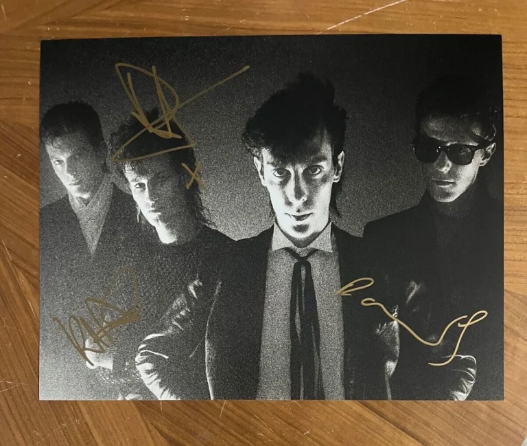 * BAUHAUS * signed 11x14 photo * DAVID J, DANIEL ASH & KEVIN HASKINS * 1