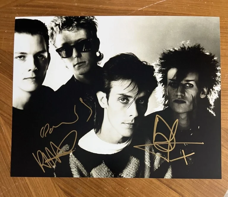 * BAUHAUS * signed 11x14 photo * DAVID J, DANIEL ASH & KEVIN HASKINS * 2