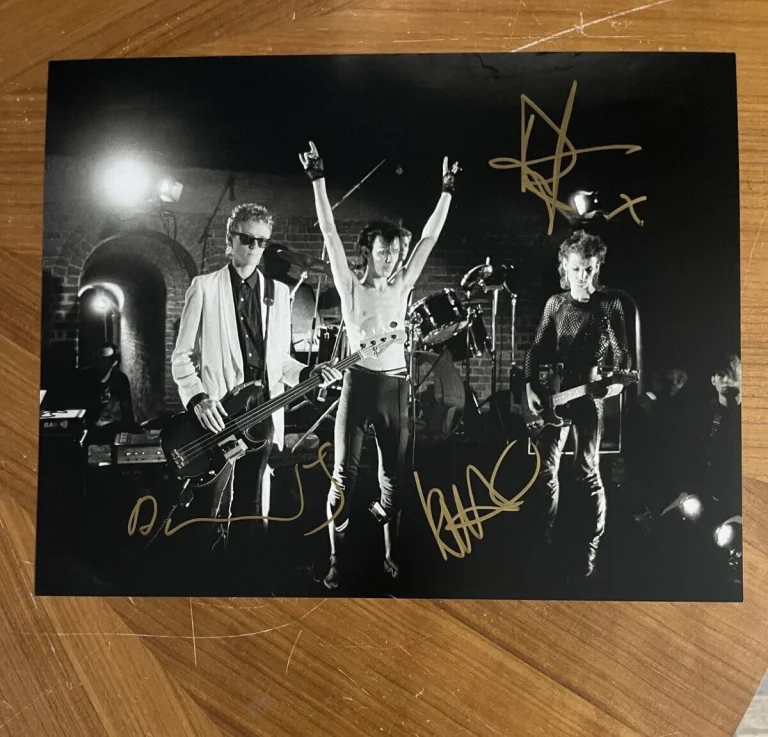 * BAUHAUS * signed 11x14 photo * DAVID J, DANIEL ASH & KEVIN HASKINS * 4