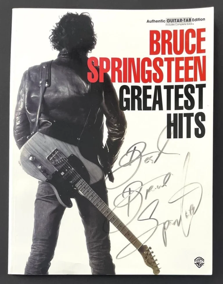 Bruce Springsteen Signed Autograph Greatest Hits Sheet Music Booklet w/ JSA COA