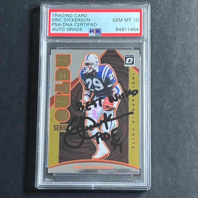 2020 Panini Optic #RS-ED Eric Dickerson Signed Card PSA Auto 10 Slabbed Colts