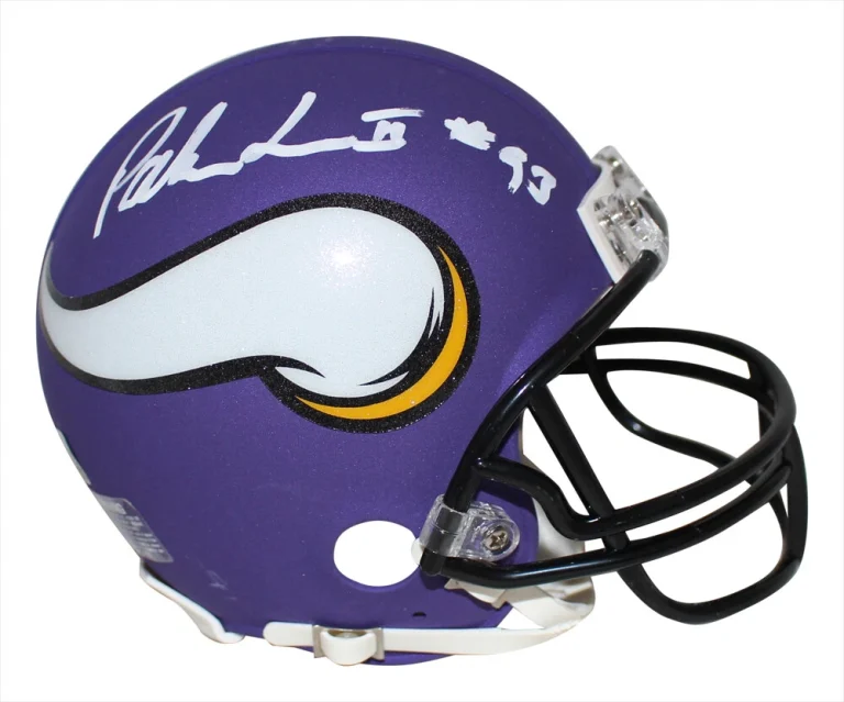 Patrick Jones Autographed Minnesota Vikings VSR4 Satin Mini Helmet BAS 34066