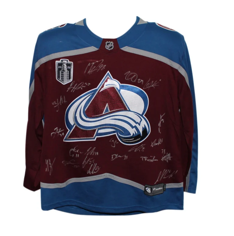 Colorado Avalanche Stanley Cup Team Signed Fanatics XL Jersey 20 Sigs BAS 37472