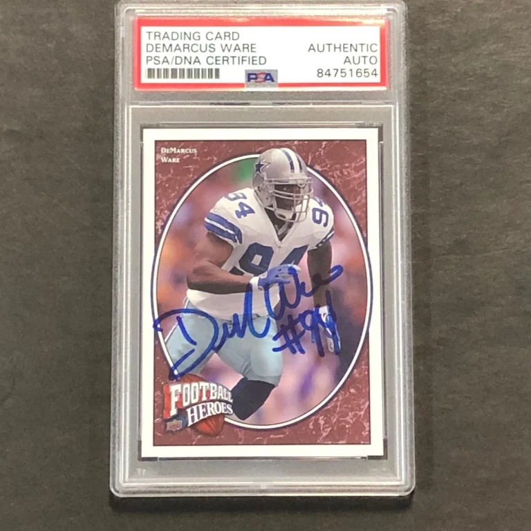 2006 Upper Deck #27 DeMarcus Ware Signed Card PSA/DNA Auto Slabbed Dallas Cowboy
