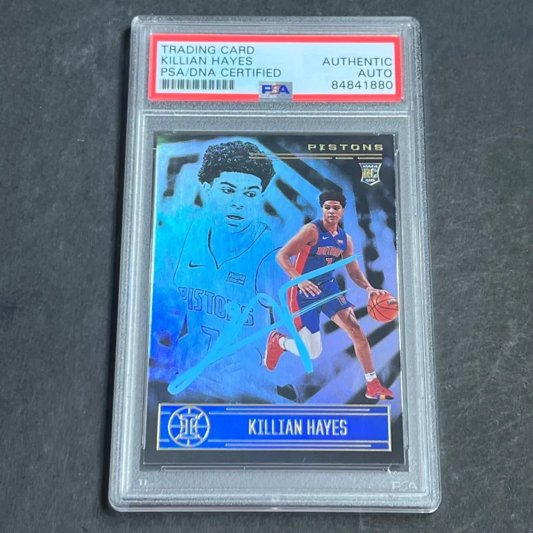 2020-21 Panini Illusions #177 Killian Hayes Signed Card AUTO PSA Slabbed RC Pist
